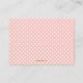 Roze Bunny Baby shower Boek Invoegen Verzoek Kaart (Achterkant)