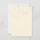 Roze Bunny Baby shower Kaart (Achterkant)