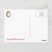 Roze Bunny Briefkaart (Achterkant)