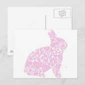 Roze Bunny Briefkaart (Voorkant / Achterkant)