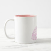 Roze Bunny Coffee-Mok Tweekleurige Koffiemok (Links)