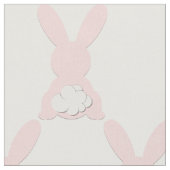 Roze Bunny Cotton Fabric Stof (Close Up)