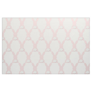 Roze Bunny Cotton Fabric Stof