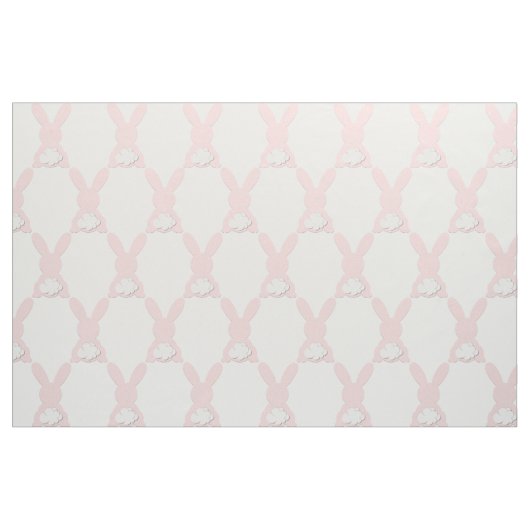 Roze Bunny Cotton Fabric Stof (Fat Quarter)