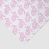 Roze bunny Gift Wrap Weefpapier Tissuepapier (Detail)