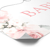 Roze Bunny Girl Welkomstteken Poster (Hoek)