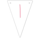 Roze Bunny Het is een meisje Baby shower Vlaggetjes (Derde vlag)