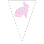 Roze Bunny Het is een meisje Baby shower Vlaggetjes (Tweede vlag)