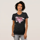 Roze Bunny "Hug me" T-shirt (Voorkant volledig)