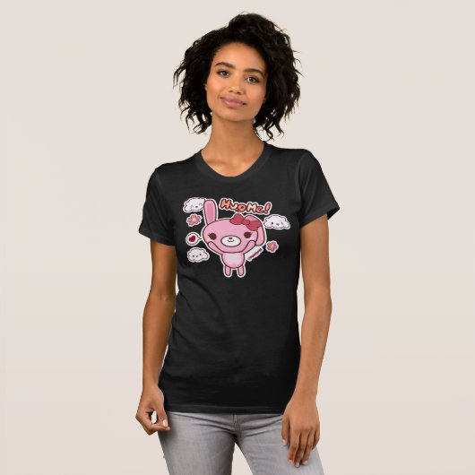 Roze Bunny "Hug me" T-shirt (Voorkant volledig)