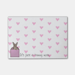 roze bunny-in-the-box post-it® notes