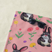 Roze Bunny Kids Strandlaken (In situ)