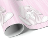 Roze Bunny Konijn Cadeaupapier (Rol Hoek)