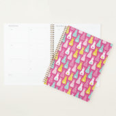 Roze Bunny Konijn Patroon Planner (Display)