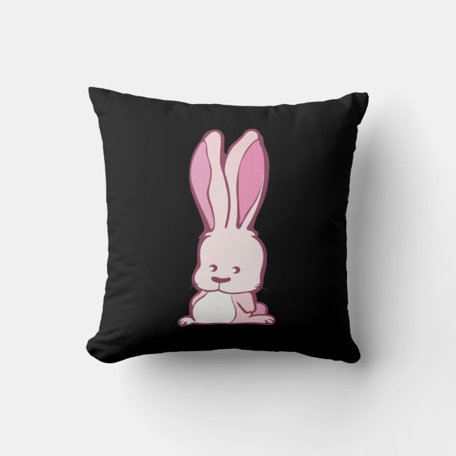 Roze Bunny Kussen (Voorkant)