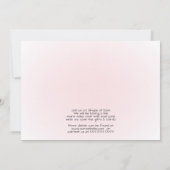 Roze Bunny Parade Drive Thru Baby shower Kaart (Achterkant)