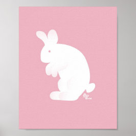 Roze bunny Print