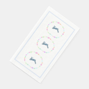 Roze bunny Rabbit Egg Paper Guest Towels Servet