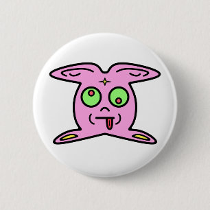 Roze Bunny Thingy Schattig Rare Wezens Ronde Button 5,7 Cm