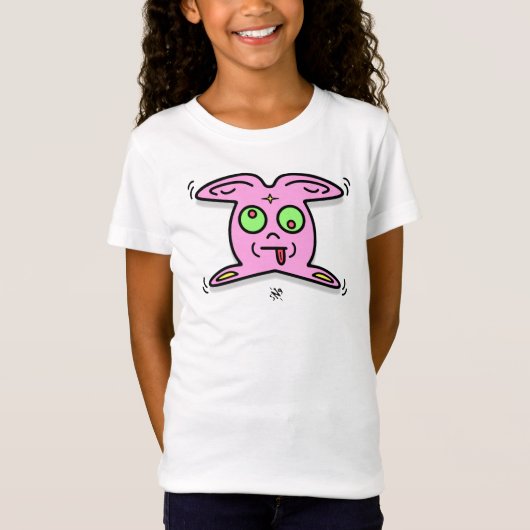 Roze Bunny Thingy Schattig Weirdo Schepsel T-shirt (Voorkant)