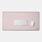 Roze Bureaumat met aangepaste monogram initialen (Keyboard & Muis)