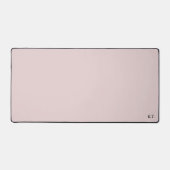 Roze Bureaumat met aangepaste monogram initialen (Voorkant)