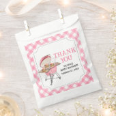 Roze Burger BBQ Baby shower Bedankzakje (Geknipt)