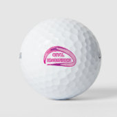 Roze Burgerlijk Ingenieur Golfballen (Voorkant)