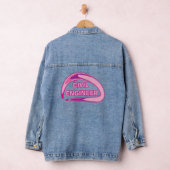 Roze Burgerlijk Ingenieur Golfballen Denim Jacket (Hangar)