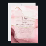 Roze Burgundy Gold Marble Agate 21st Birthday Kaart<br><div class="desc">Elegant en stijlvol roze,  Bourgogne en gouden marmer/agate uitnodiging voor vrouwen op de 21ste verjaardag. De tekst is klantgericht,  zodat maak het uw eigen. Neem contact met ons op voor hulp bij aanpassingen of om passende producten aan te vragen.</div>