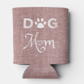 Roze Burlap Dog mam Koelaar Blikjeskoeler (Achterkant)