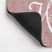 Roze Burlap Dog Mam Muismat (Hoek)