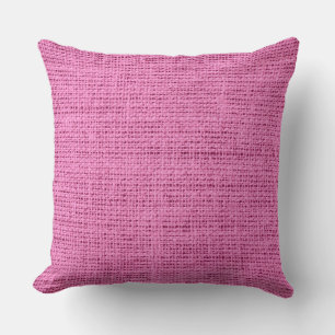 Roze Burlap Rustic Linen Kussen