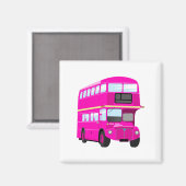 Roze bus magneet (Voorkant / Achterkant)