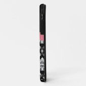 Roze bus met Damask iPhone Case (Achterkant/links)