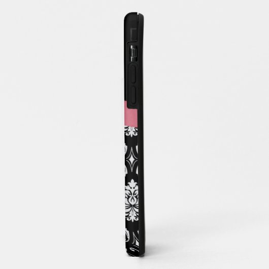 Roze bus met Damask iPhone Case (Achterkant/links)