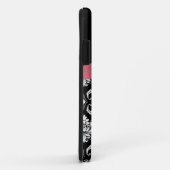 Roze bus met Damask iPhone Case (Achterkant/rechts)