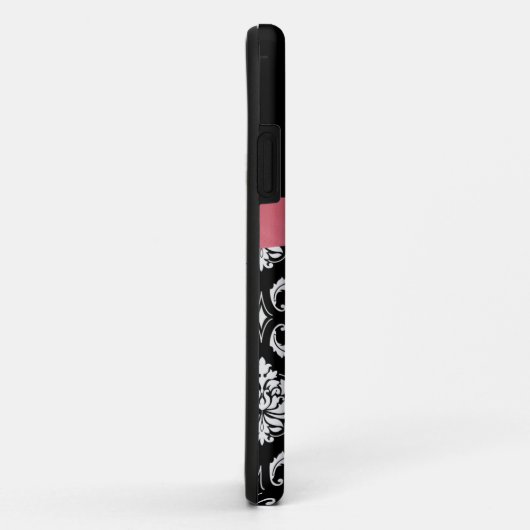 Roze bus met Damask iPhone Case (Achterkant/rechts)