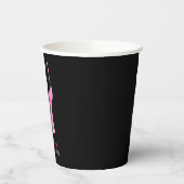 Roze Bustier Girls Night Out Bachelorette Papieren Bekers (Links)