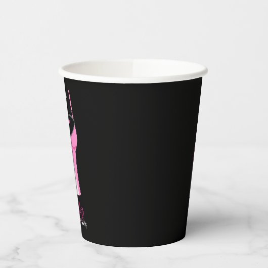 Roze Bustier Girls Night Out Bachelorette Papieren Bekers (Links)