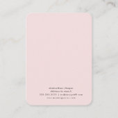 Roze Butterflies Artisan Earring Display Kaarten Contactkaartje (Achterkant)