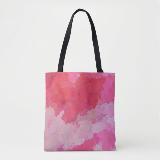 Roze Butterflies canvas tas (Voorkant)