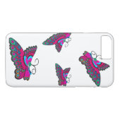 Roze Butterflies Case-Mate iPhone Case (Achterkant (Horizontaal))