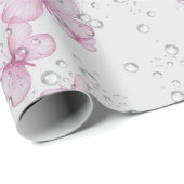 Roze Butterflies en bubels Cadeaupapier (Rol Hoek)