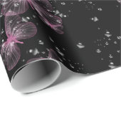 Roze Butterflies en bubels Cadeaupapier (Rol Hoek)
