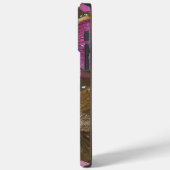 Roze Butterflies en Flowers Gepersonaliseerde naam Case-Mate iPhone Case (Achterkant / Links)