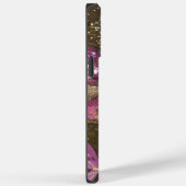 Roze Butterflies en Flowers Gepersonaliseerde naam Case-Mate iPhone Case (Achterkant / Rechts)