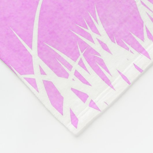 Roze Butterflies en Gepersonaliseerde harten Fleece Deken (Hoek)