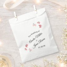 Roze Butterflies Garden Romantic Simple Wedding