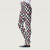 Roze Butterflies Gecontroleerde Leggings van de Sp (Links)